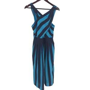 Trina Turk blue striped dress size 8